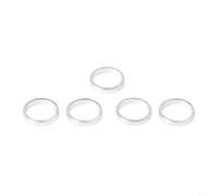 Arandelas espaciadoras de pernos de cadena hechas de aluminio para bielas de bicicleta compatibles con aplicaciones de velocidad única y doble velocidad de 1 mm o 2 mm (2 mm)
