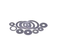 Arandelas lisas transparentes Arandela plana Junta redonda Cuña transparente Arandelas Metalicas(M3.5x11x1,100pcs)