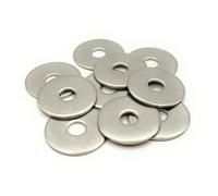 Arandelas metal M12 acero inoxidable Ø exterior 40 mm | Arandela plana extra ancha M12x40 mm | Acero inoxidable A2 (V2A/304) estándar NFE 25513 LL | Madera/Metal/Tuercas/Tornillos/etc: Lote de 10