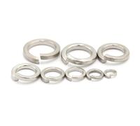 Arandelas Metalicas 10/50/ 100 Uds arandela de seguridad dividida con resorte junta elástica M1.6 M2 .5 M3 M4 M5 M6 M8 M10 M12 M16 M24 M27 M30 A2 acero inoxidable(M2.5,100pcs)