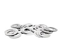 Arandelas Metalicas 50/10 Uds. De 0,1 a 1mm de espesor M2 M3 M4 M5 M6 M8 a M40 arandela plana ultrafina de ajuste ultrafino de acero inoxidable 304(10pcs M14x20xThick,Thick 0.2mm)