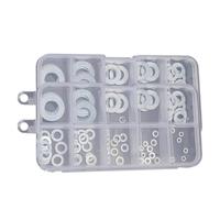 Arandelas Metalicas Arandelas planas de acero inoxidable for tornillos, Kit surtido de tornillos, junta tórica, accesorios de cierre de bloqueo for el hogar, 80/400 Uds.(160pcs(2box))