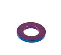 Arandelas Metalicas Arandelas planas de aleación de titanio for pernos M5 M6 M8 M10, tornillos for bicicleta, motocicleta y coche, sujetadores, accesorios de Hardware duraderos(Blue,M8_1PCS)