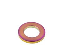 Arandelas Metalicas Arandelas planas de aleación de titanio for pernos M5 M6 M8 M10, tornillos for bicicleta, motocicleta y coche, sujetadores, accesorios de Hardware duraderos(Colorful,M5_10PCS)