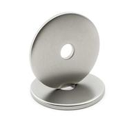 Arandelas metálicas INOX: M6 x 40 mm - esp. 1,5 mm | Arandela plana M6x40 mm | Acero inoxidable A2 (V2A / AISI 304) | Para tornillos, tuercas, pernos: LOTE DE 50 piezas - ProRaje