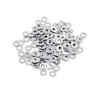 Arandelas planas, 100 unids M3-M10 Arandelas planas métricas de acero inoxidable Juego surtido Juego de herramientas de reparación(M3*7 * 0.5)