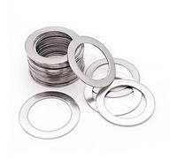 Arandelas planas 20 piezas M14 M15 M16 M17 M18 arandela plana de acero inoxidable junta ultrafina cuña delgada junta de arandela de ajuste de precisión plana cuña Pernos Tuercas