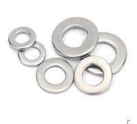 Arandelas planas, 5/10/20/50/100pcs 304/A2-70 Arandela plana de acero inoxidable Arandela plana