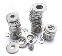 Arandelas planas, 50 unids/set 304 junta arandela de acero inoxidable arandela plana gruesa arandela de Metal