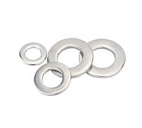 Arandelas planas, arandelas M1.6 M2 .5 M3 M4 M5 M6 M8 M10 M12 M16 M20 M24 A2 Junta plana de arandela acero inoxidable 304 for perno roscado y duradera(M18)
