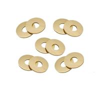Arandelas planas, arandelas M2 .5 M3 M4 M5 M6 M10 M12 M14 M16 Arandela de latón plana tornillo metal circular Meson, y duradera(M6X12X0.8)