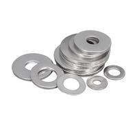 Arandelas planas, arandelas M4 * 7/8/9/10/12/14/15/16/18/20/25/30 mm de acero inoxidable 304 Anillo almohadilla junta lisa espesor 0,5/0,8/1,0/2, y duradero(M4x12x0.5)
