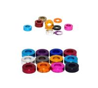 Arandelas planas de aluminio anodizado, avellanadas, de 10 a 20 piezas, M3, M8 y M10(Silver,M3x6x2 20pcs)