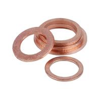 Arandelas planas de cobre, 10-50 piezas M5-M22 anillos de junta de arandela de cobre(50pcs,M10x16x1mm)