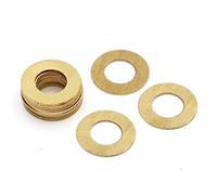 Arandelas planas de latón macizo - M2 M2.5 M3 M4 M5 M6 M8 M10 M12 M14 M16-5 a 100 piezas for diversas aplicaciones(20pcs M8x16x1mm)