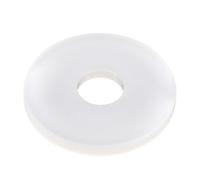 Arandelas planas de nailon blanco o negro M2-M24, espaciador de goma, aislamiento de arandela de plástico, juntas duras de sellado impermeables for pernos roscados(White,M8x19x2mm (100pcs))
