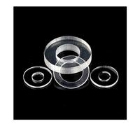 Arandelas planas de PVC 50/100/200 piezas plástico transparente aislante espaciador arandela plana M1.2-M12(Hard,M3*10 * 0.5(100Pcs))