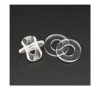 Arandelas planas de PVC Arandela junta plana aislante transparente Suave Duro M1.2-M12 50/100/200 piezas(Soft,M5*10 * 1 * 100Pcs)