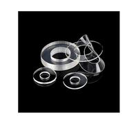 Arandelas planas de PVC Espaciador Arandela plana Plástico Suave Duro M1.2-M12 50-200 piezas(Soft,M10*18 * 0.5(100Pcs))