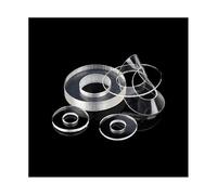 Arandelas planas de PVC Junta aislante Espaciador Arandela plana Plástico PVC Paquete de 50/100/200 piezas M1.2 a M12(Soft,M8*12 * 0.5(100Pcs))