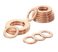 Arandelas Planas Solid Pure Copper Oil Sealing Washers Flat Gaskets M3 M5 M6 M8 M10 M12 M14 M16 M18 M20 M22 M24 M27 M30(M6x16x2 (5pcs))