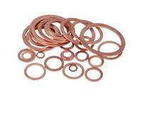 Arandelas Planas Solid Pure Copper Oil Sealing Washers Flat Gaskets M3 M5 M6 M8 M10 M12 M14 M16 M18 M20 M22 M24 M27 M30(M4x6x1 (50pcs))