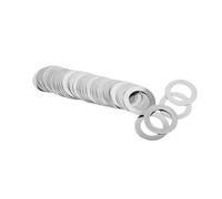 Arandelas planas ultrafinas de 0,3 mm espesor, arandelas seguridad acero inoxidable, cuñas ajuste M3 a M8 (M5 x 10), 50 unidades(M4x7)