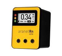 Aranet Radon One - Detector de radón rápido para el hogar con respuesta de 10 minutos, pantalla de tinta electrónica, funciona con pilas, monitor de radón portátil en tiempo real para sótanos y