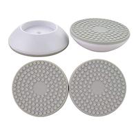 Aranticy 4 protectores de pared para puerta de escalera para bebés y niños, para seguridad de mascotas, para mejorar la estabilidad y proteger la superficie de la pared para sujetar los pies,