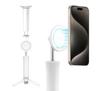 araree Magfie Pod Lite - Trípode magnético para teléfono, compatible con MagSafe con rotación de 360° para teléfonos inteligentes iPhone y Galaxy (blanco)