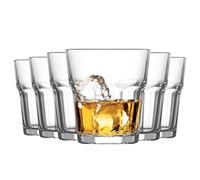 Aras - Vaso bajo para whisky - 305 ml - Pack de 6