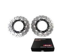 Arashi Discos de freno delanteros Flotantes Rotor para Kawa.saki Ninja 650R EX650 2017-2022 / Ninja 650 EX650 ABS 2017-22 / Z650 ABS 17-22 / Z650RS 2000-2022 / Z900 2017-22 / Z900RS 2018-22 Negro