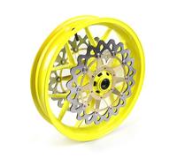 Arashi - Rin de rueda delantera y rotor de disco de freno para Honda CBR1000RR 2006-2016, accesorios de repuesto para motocicleta, color amarillo neón