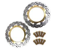 Arashi Rotores Discos de Freno delantero + Pernos de montaje para R1100S 98-06/R1150R K1200RS 2001-2006/R1150RT R1150 RS 01-05/R NINE T 14-21/R1250RT 19-22 Accesorios motocicletas Oro