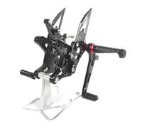 Arashi (Versión 2.0) Ajustables Reposapiés Estriberas Retrasadas para Ninja ZX6R ZX636 2021-2024 Negro Accesorios motocicletas Clavijas de pie Pedales