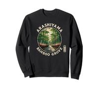 Arashiyama Bamboo Grove Kyoto Forest Japón Kanji Souvenir Sudadera