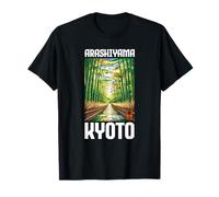 Arashiyama Kyoto Bamboo Mori Kanji Anime Otaku Souvenir Camiseta