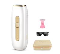 AraSyleon IPL depiladora luz pulsada, refrigeración zafiro sin dolor, depiladora luz pulsada, 1200 nm depiladora láser, 3 modos de ajuste de 5 velocidades, Ideal para Cuerpo y Rostro