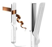 Arasyloen Plancha y Rizador 2 en 1 con Aire Frío, Tecnología de Iones Negativos y Placas de Cerámica, 5 Temperaturas (140-220°C), Estilizado Rápido, Idear for Hair Straightener and Curler, Blanco