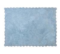 Aratextil. Alfombra Infantil 100% Algodón lavable en lavadora Colección Lisa Celeste 120x160 cms