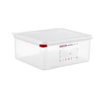 Araven 00470 - Recipiente hermético Gastronorm 2/3 ColorClip en Polipropileno de altura 150 mm , 13,5 litros , Transparente.