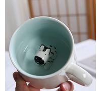 Arawat Taza de cebra regalo 3d animal tazas divertida taza de café de cerámica 350 ml taza de té con cuchara posavasos Navidad cebra taza de café regalo de cumpleaños para novio niño mujer hombre
