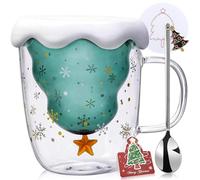 Arawat Taza de Navidad de doble pared vasos de Navidad Taza de Navidad personalizada Aesthetic Taza de Navidad Divertidos Regalos de Navidad para mujeres niñas hombres vasos de té Vasos para beber
