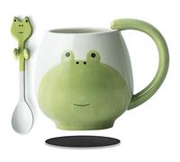Arawat Taza Rana 3d Tazas Animales Con Rana 350 Ml Taza Rana Con Cuchara Rana Regalo Taza Café Té Regalos Taza Rana Regalo De Cumpleaños Para Novia Novio Chicos Mujeres Hombres