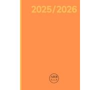 ARB 0_x_0 - Planner 2025/2026 - Diario Settimanale & Mensile: Battute, Puzzle, Sudoku e Habit Tracker | Arancione | Copertina rigida