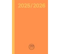 ARB 0_x_0 - Planner 2025/2026 - Diario Settimanale & Mensile: Battute, Puzzle, Sudoku e Habit Tracker | Arancione | Copertina rigida