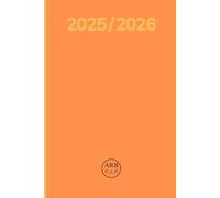 ARB 0_x_0 - Planner 2025/2026 - Diario Settimanale & Mensile: Battute, Puzzle, Sudoku e Habit Tracker | Arancione | Copertina morbida