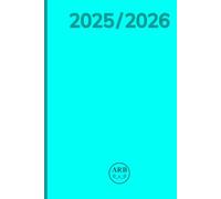 ARB 0_x_0 - Planner 2025/2026 - Diario Settimanale & Mensile: Battute, Puzzle, Sudoku e Habit Tracker | Azzurro | Copertina rigida