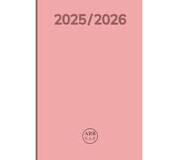 ARB 0_x_0 - Planner 2025/2026 - Diario Settimanale & Mensile: Battute, Puzzle, Sudoku e Habit Tracker | Rosa | Copertina morbida