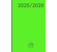 ARB 0_x_0 - Planner 2025/2026 - Diario Settimanale & Mensile: Battute, Puzzle, Sudoku e Habit Tracker | Verde | Copertina rigida